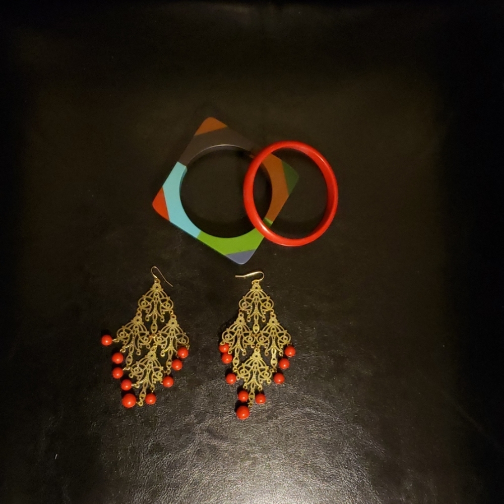 Earrings and bracelets